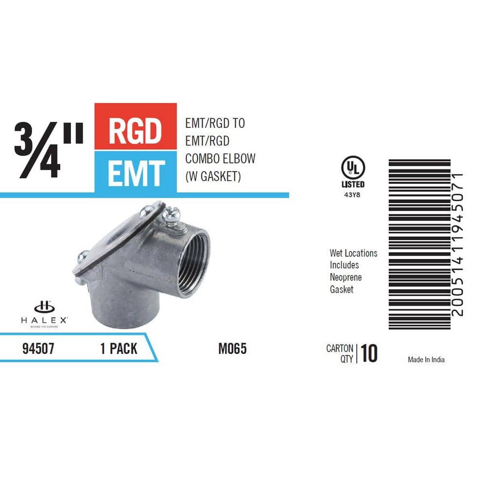 Halex 3/4 in. EMT/Rigid Pull Elbow (3)