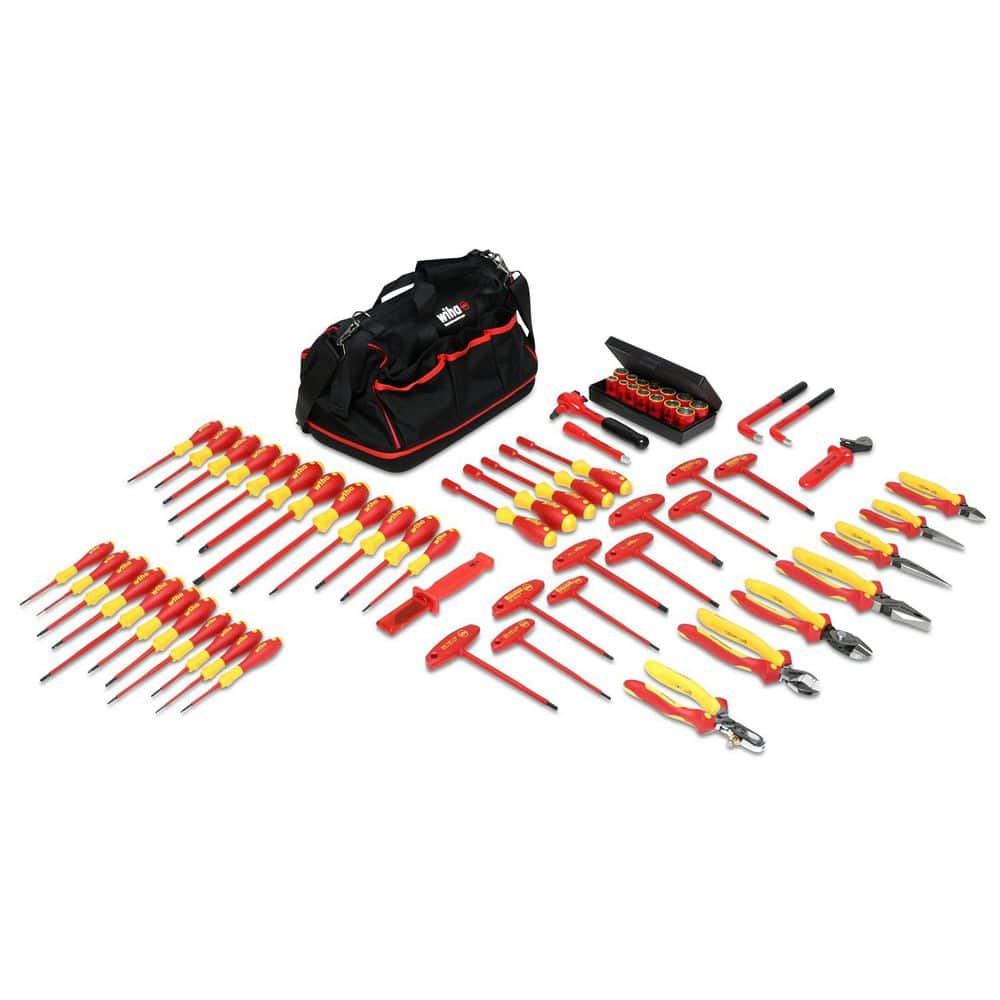 Wiha 1000-Volt Insulated Pliers-Cutters and Screwdriver Set (66-Piece) (1)