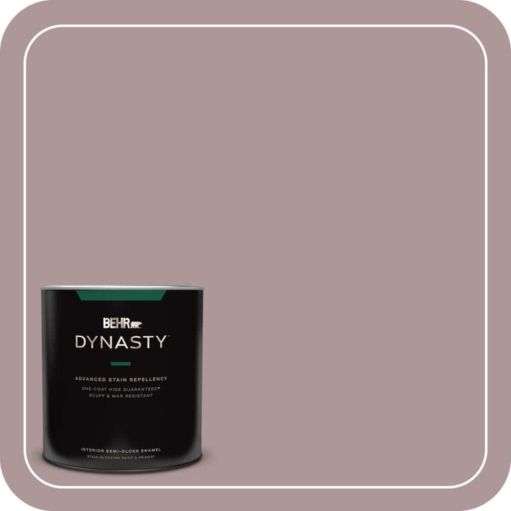 BEHR DYNASTY 1 qt. #PMD-53 Antique Mauve Semi-Gloss Enamel Interior Stain-Blocking Paint and Primer