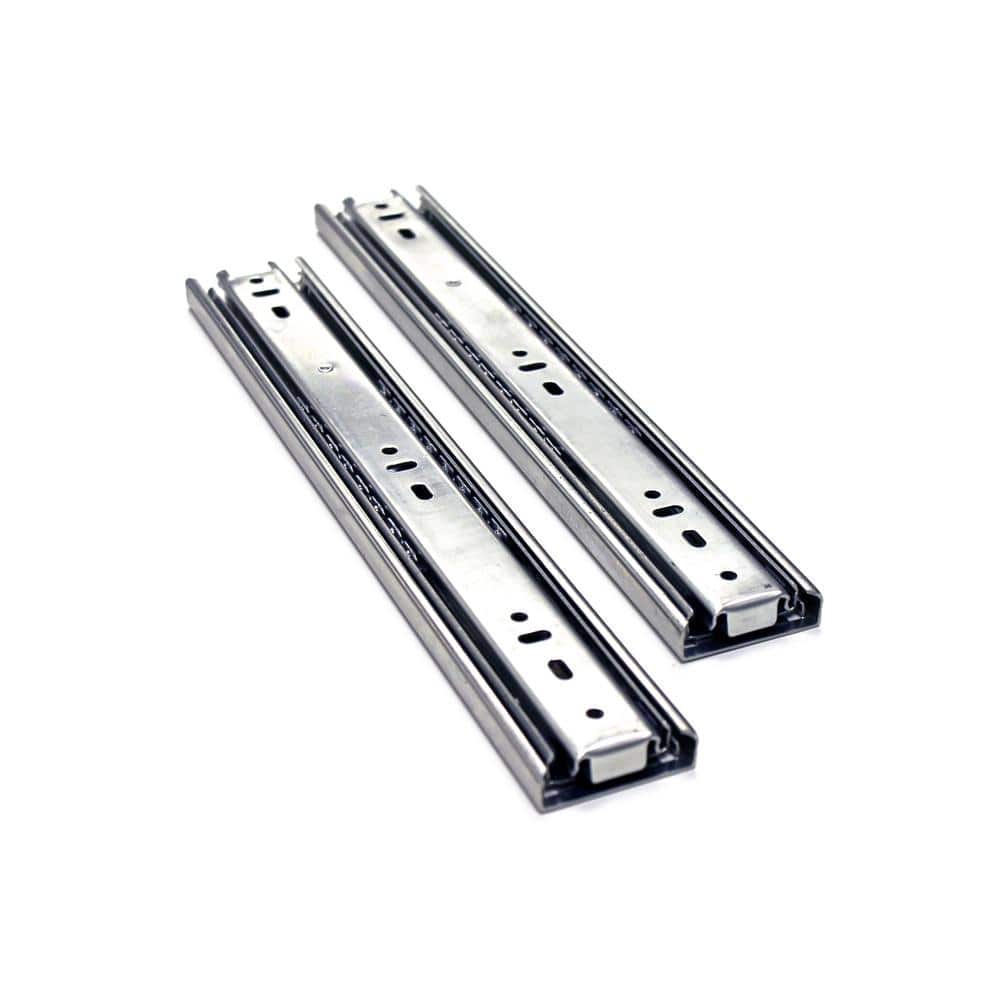 Unbranded 12 in. Side Mount Full Extension Ball Bearing Drawer Slide with Installation Screws 1-Pair (2 Pieces) (3)