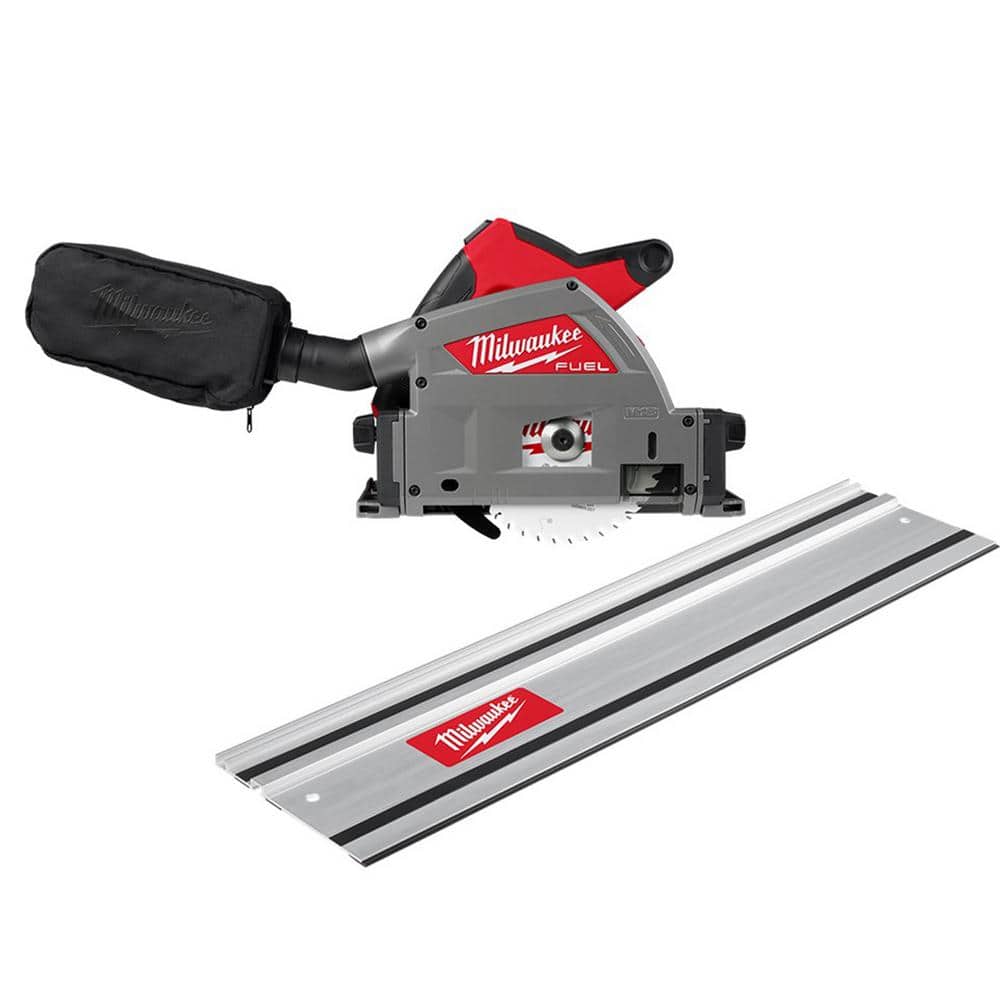 Milwaukee M18 FUEL 18V Lithium-Ion Cordless Brushless . Plunge Cut Track Saw with 31 in. Track Saw Guide Rail (1)
