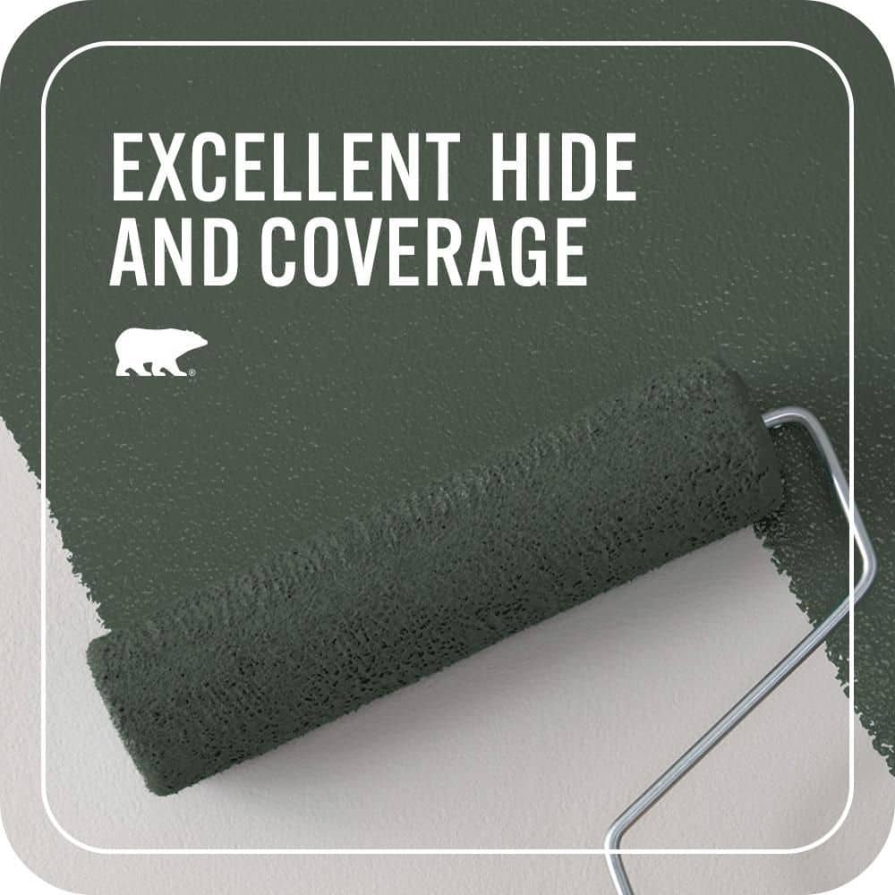 BEHR PREMIUM PLUS #PMD-66 Deep Evergreen Flat Interior/Exterior Paint & Primer Color Sample (4)