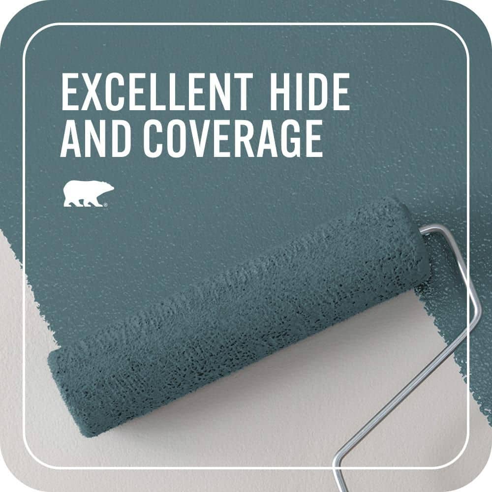 BEHR PREMIUM PLUS 1 gal. Home Decorators Collection #HDC-FL15-03 Blue Sage Flat EcoMix Plant-Based Interior Paint & Primer (2)