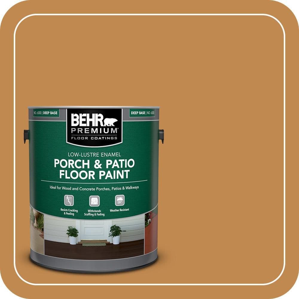 BEHR PREMIUM 1 gal. #M250-6 Toffee Tart Low-Lustre Enamel Interior/Exterior Porch and Patio Floor Paint (1)