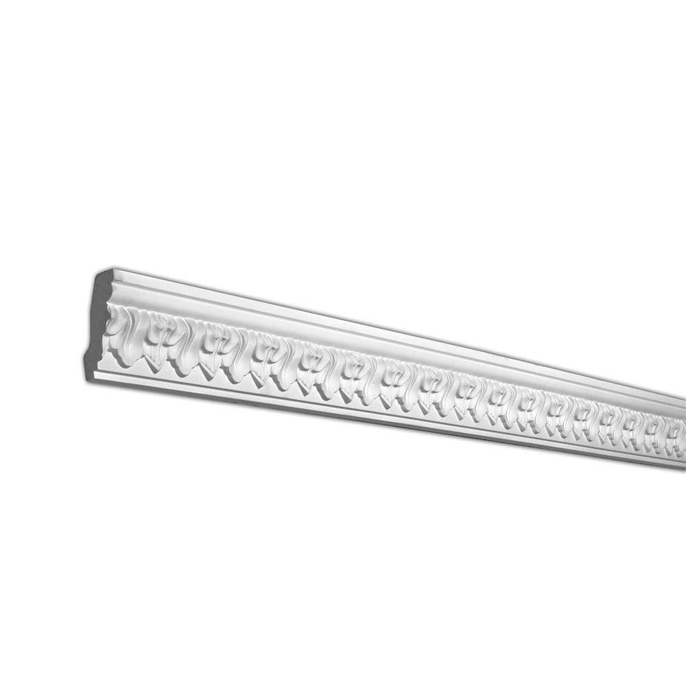 American Pro Decor 2-5/8 in. x 1-1/4 in. x 94-1/2 in. Leaf Polyurethane Crown Moulding Pro Pack 47 LF (6-Pack) (1)