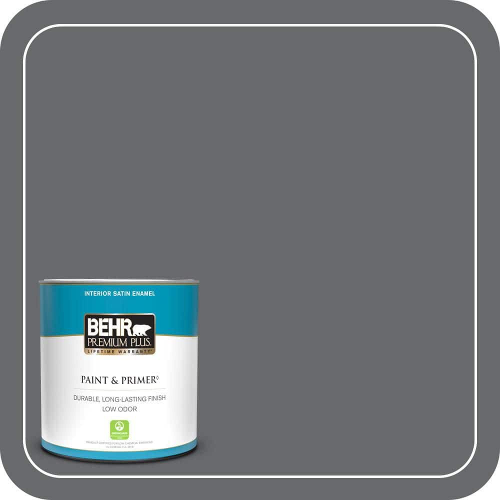 BEHR PREMIUM PLUS #PPU26-02 Imperial Gray Enamel Low Odor & Primer (1)