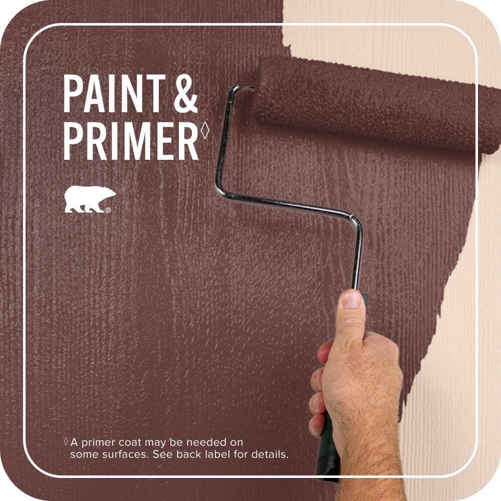 BEHR PREMIUM PLUS 5 gal. #PPU2-01 Chipotle Paste Semi-Gloss Enamel Exterior Paint & Primer (3)