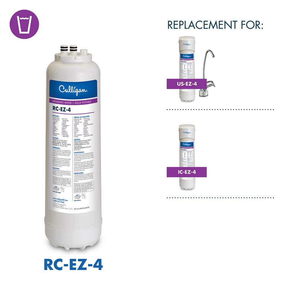 Culligan EZ-Change Replacement Cartridge - Premium Filtration Water Filter Cartridge (3)