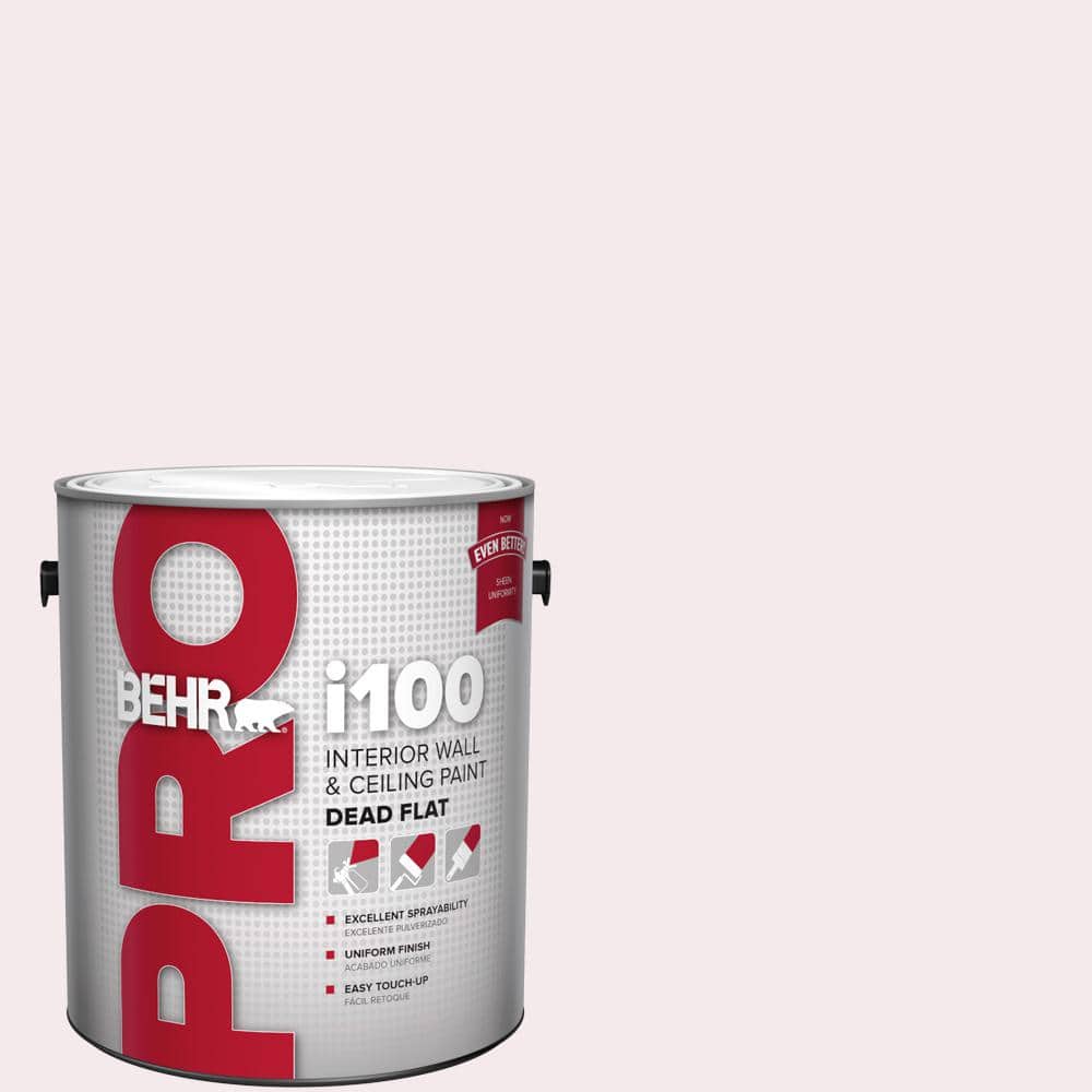 BEHR PRO 1 gal. #100A-1 Barely Pink Dead Flat Interior Paint (1)