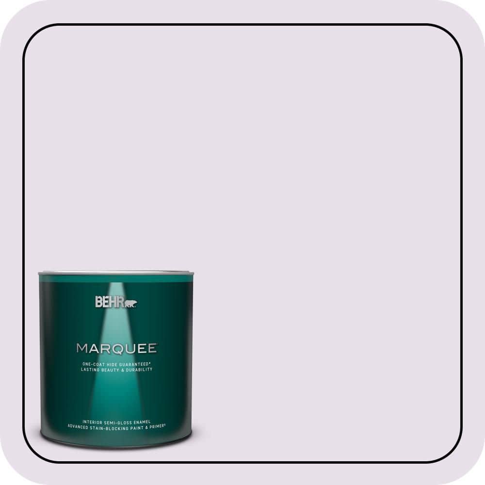 BEHR MARQUEE 1 qt. #660C-1 Bubble Bath Semi-Gloss Enamel Interior Paint & Primer