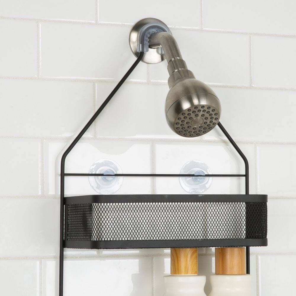 Bath Bliss Mesh Collection Deluxe Shower Caddy in Matte Black (3)