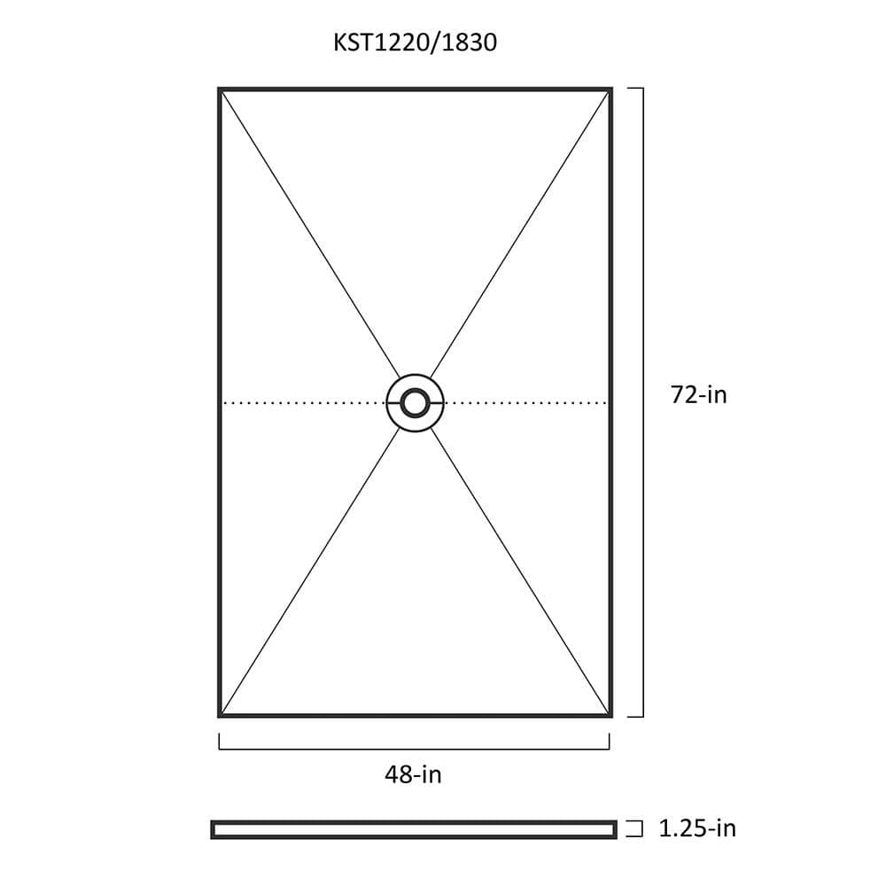 Schluter Kerdi-Shower-T/-TS/-TT 48 in. x 72 in. Sloped Shower Tray (3)