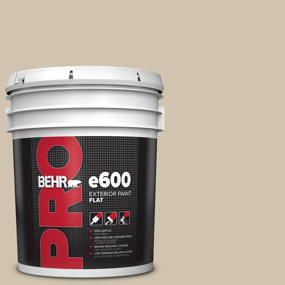 BEHR PRO 5 gal. #HDC-NT-18 Yuma Sand Flat Exterior Paint