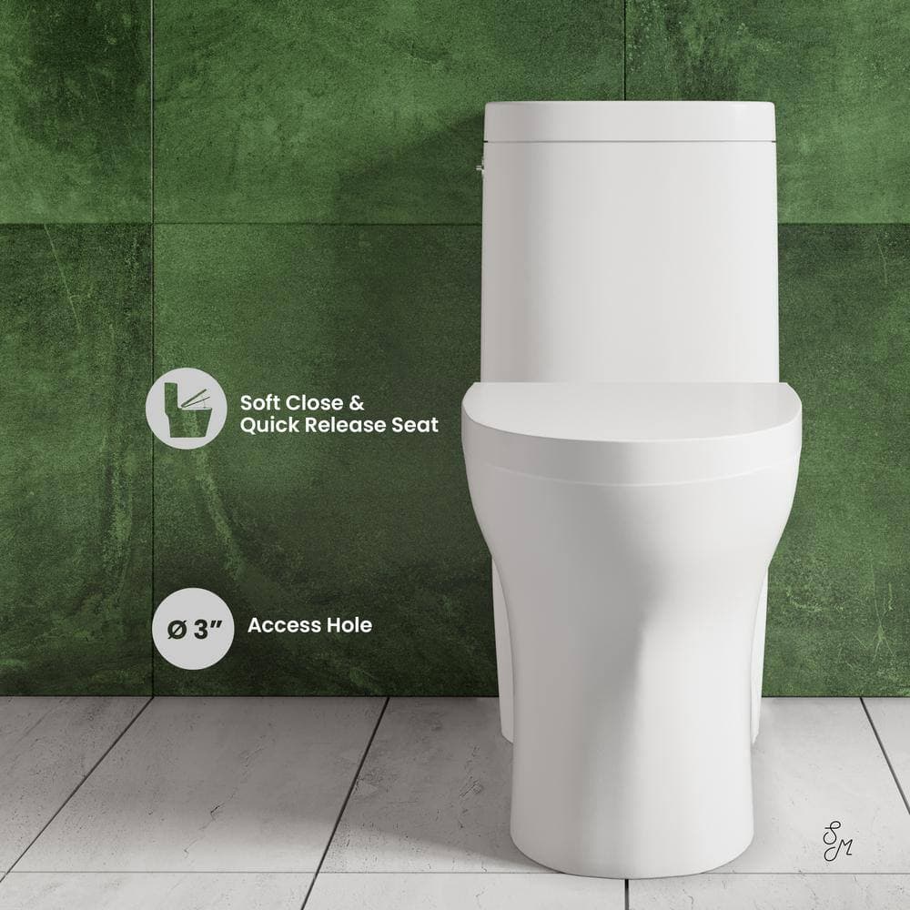 Swiss Madison Monaco 1-Piece 1.1/1.6 GPF Dual Touchless Flush Elongated Toilet in White, Seat Included (3)