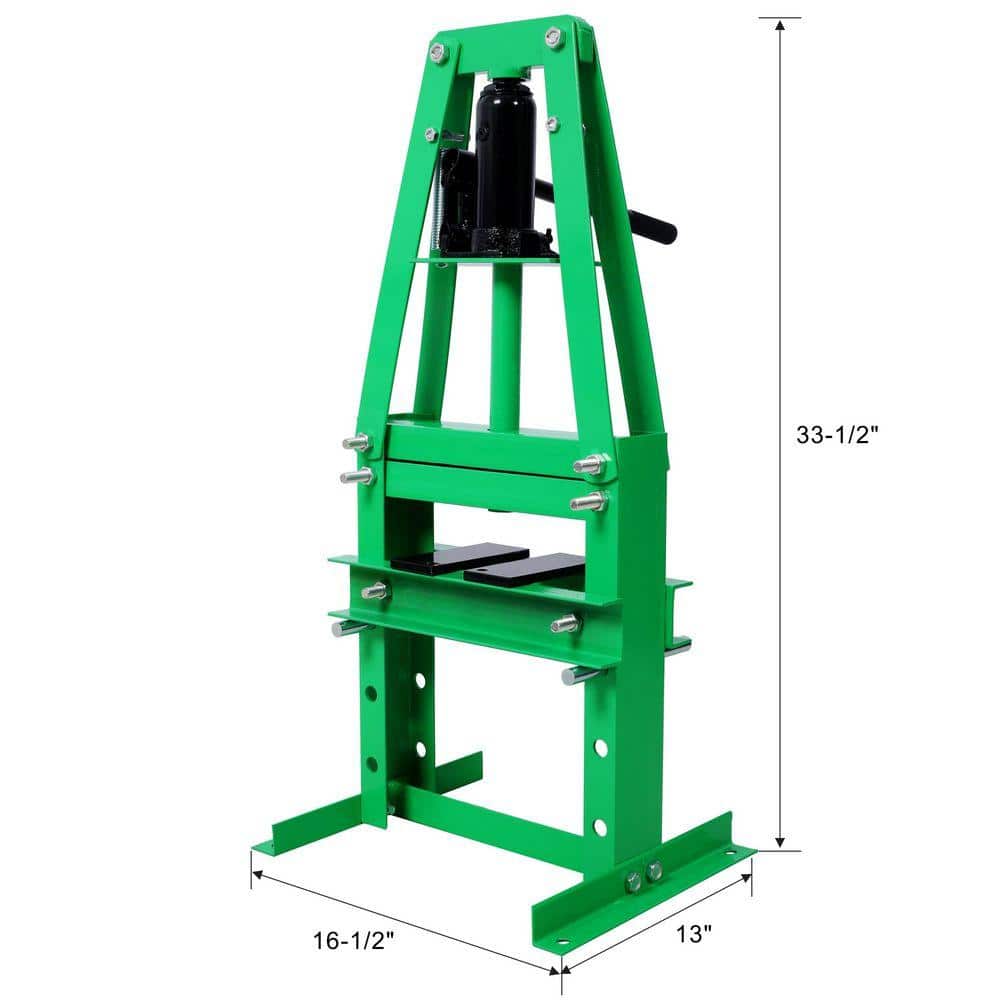 Miscool Ami 6 Ton Hydraulic A-Frame Shop Press with Press Plates Green (3)