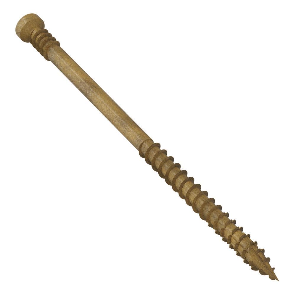 Simpson Strong-Tie 7 x 3 in. Quik Guard, Tan, T10 6-Lobe, Trim Head, Wood Screw (300-Pack) (3)