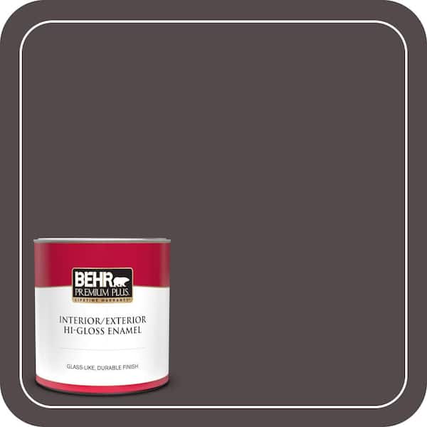 BEHR PREMIUM PLUS 1 qt. #MQ1-34 Instant Classic Hi-Gloss Enamel Interior/Exterior Paint & Primer (2)