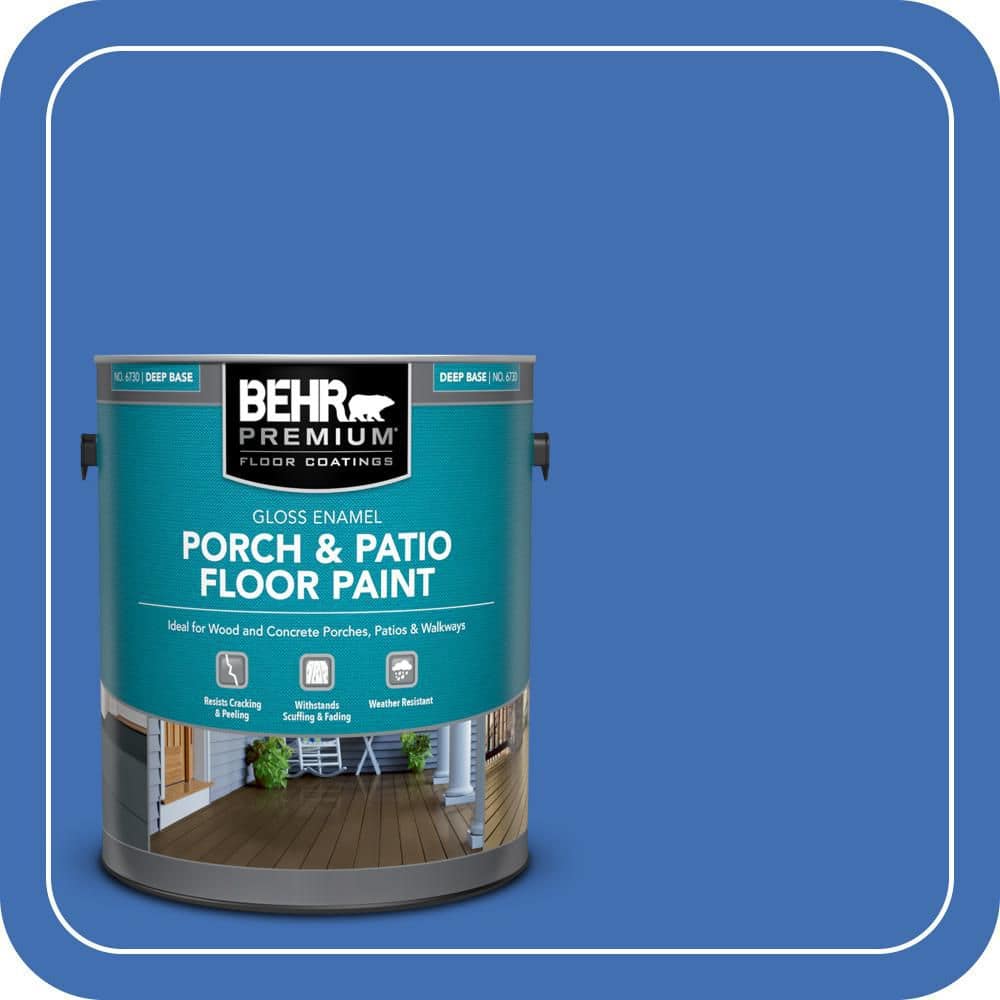 BEHR PREMIUM 1 gal. #T18-17 Wide Sky Gloss Enamel Interior/Exterior Porch and Patio Floor Paint