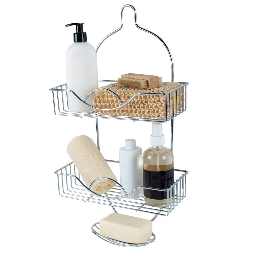 Bath Bliss Rainbow Design Shower Caddy in Chrome (2)