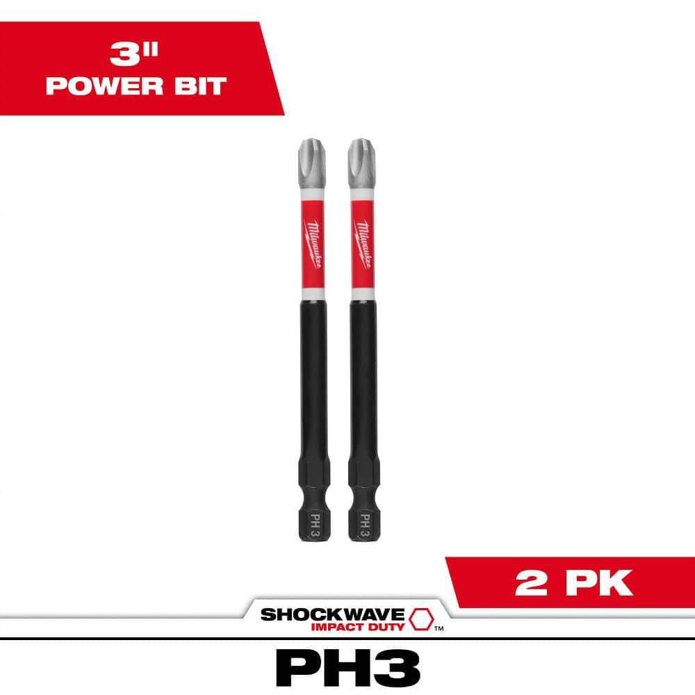 Milwaukee SHOCKWAVE Impact Duty 3-1/2 in. # Alloy Steel Screw Driver Bit (1)
