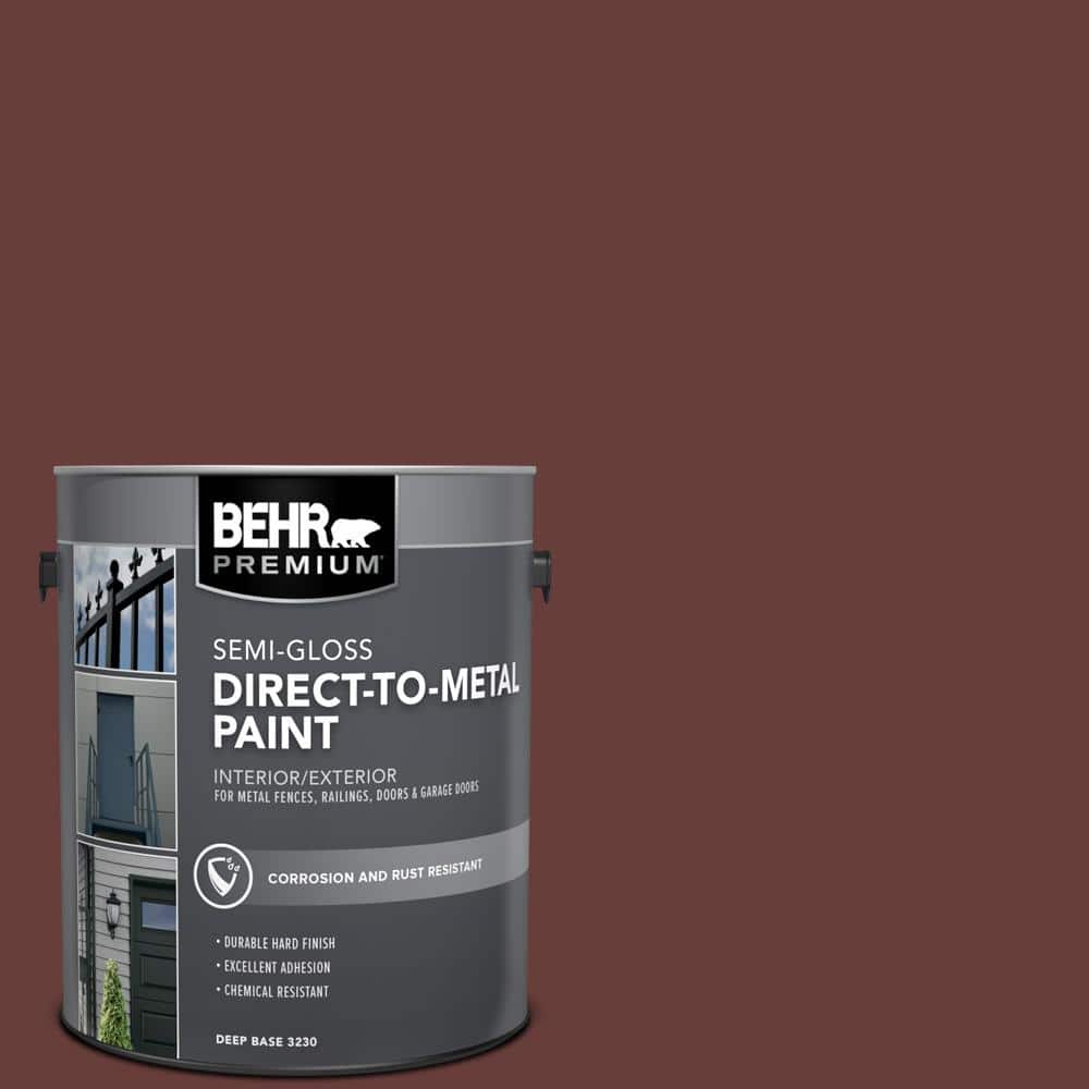 BEHR PREMIUM 1 gal. #PPU2-01 Chipotle Paste Semi-Gloss Direct to Metal Interior/Exterior Paint (1)