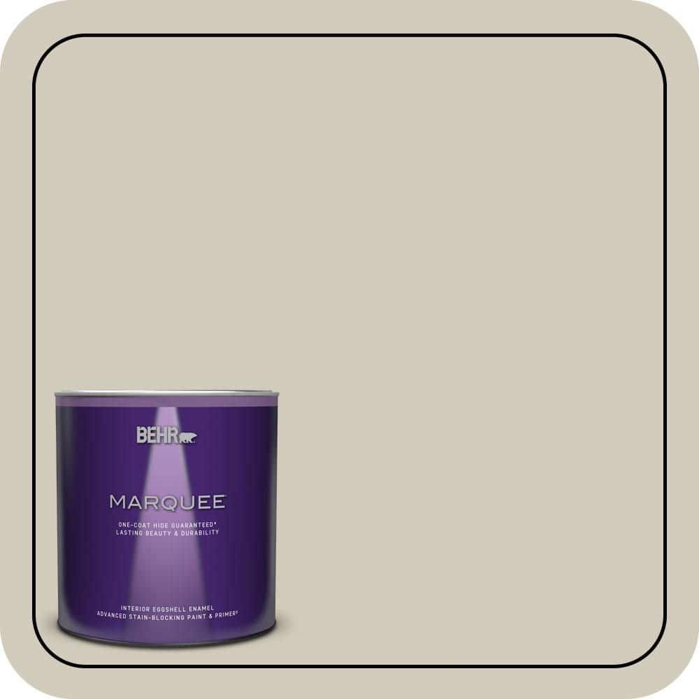 BEHR MARQUEE 1 qt. #MQ6-31 Shoreline Haze One-Coat Hide Eggshell Enamel Interior Paint & Primer