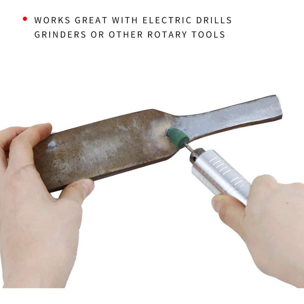Unbranded 3mm Green Rubber Polishing Drill Bits Abrasive Tips with Bullet Cylinder Shape for Rotary Tool 20-Pack (2)