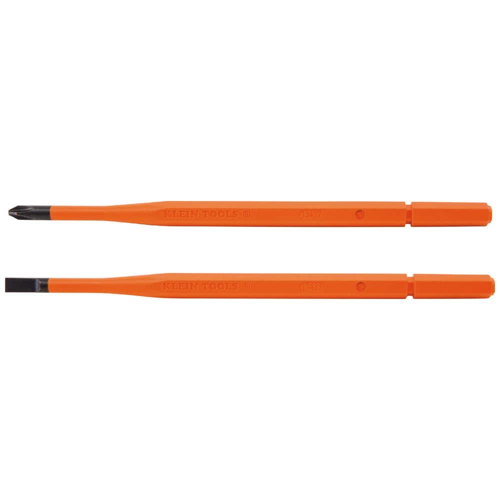 Klein Tools 5.75 in Screwdriver Blades Insulated Single End  2 Pack (1)