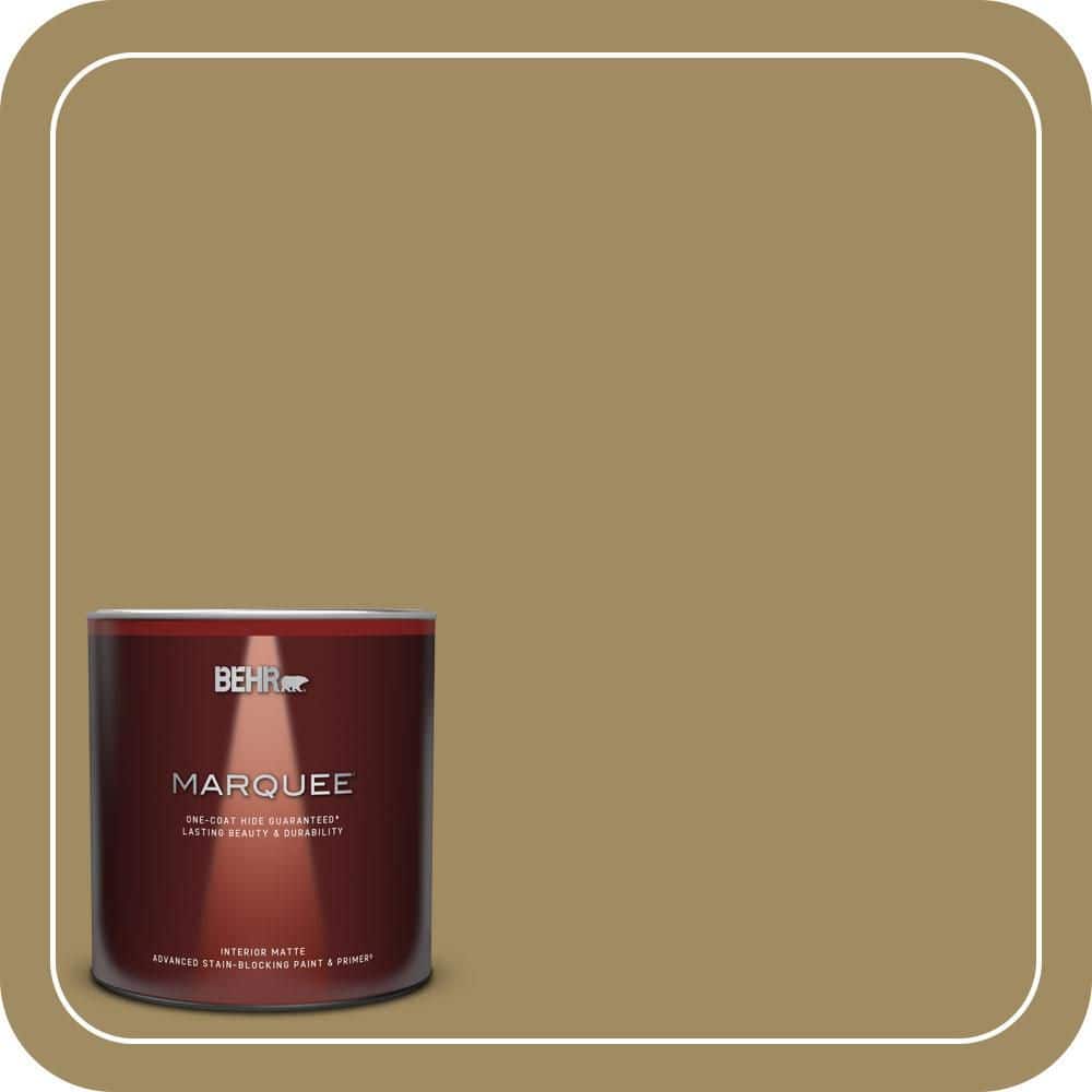 BEHR MARQUEE 1 Qt. #S320-6 Garden Salt Green One-Coat Hide Matte Interior Paint & Primer