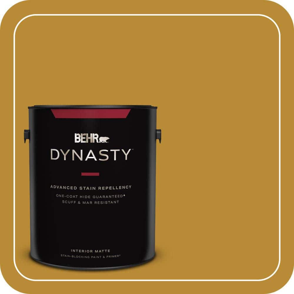 BEHR DYNASTY 1 gal. #S-H-340 Treasures Matte Interior Stain-Blocking Paint & Primer