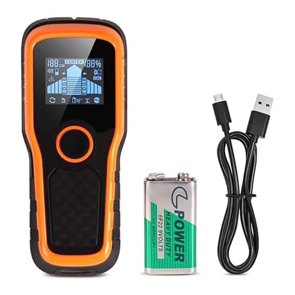 Unbranded 5 in 1 Multifunction Stud Finder Wall Scanner with Upgraded Smart Sensor HD LCD Display Audio Alarm