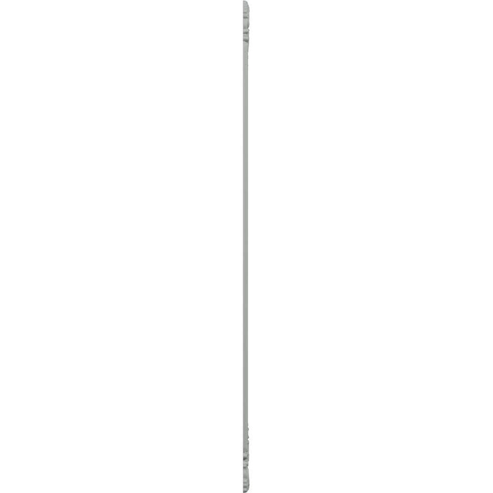 Ekena Millwork 28 in. W x 72 in. H Unfinished Polyurethane Ashford Panel Moulding Kit (Single Panel) (3)