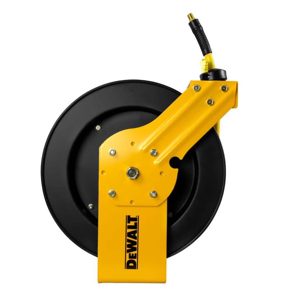 DEWALT 3/8 in. x 50 ft. Single Arm Auto Retracting Air Hose Reel (3)