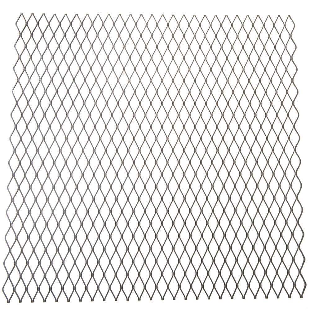 Everbilt 24 in. x 24 in. - 18 Gauge Plain Steel Expanded Metal - 3/4 in. O/C Spacing
