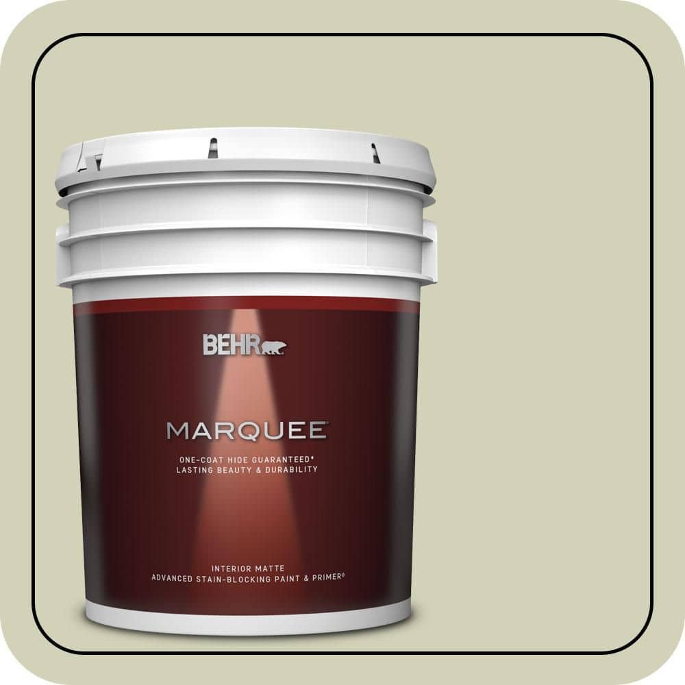 BEHR MARQUEE 5 gal. #S360-2 Breathe Matte Interior Paint & Primer