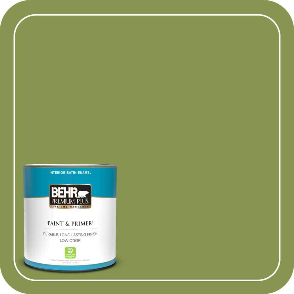 BEHR PREMIUM PLUS #M350-6 Frog Interior/Exterior Paint & Primer Color Sample