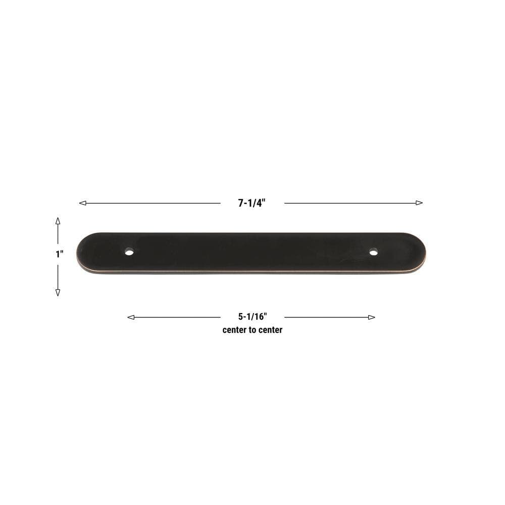 GLIDERITE 7-1/4 in. Rounded Cabinet Backplate 5-1/16 in. Center to Center, 7343-128-ORB (3)