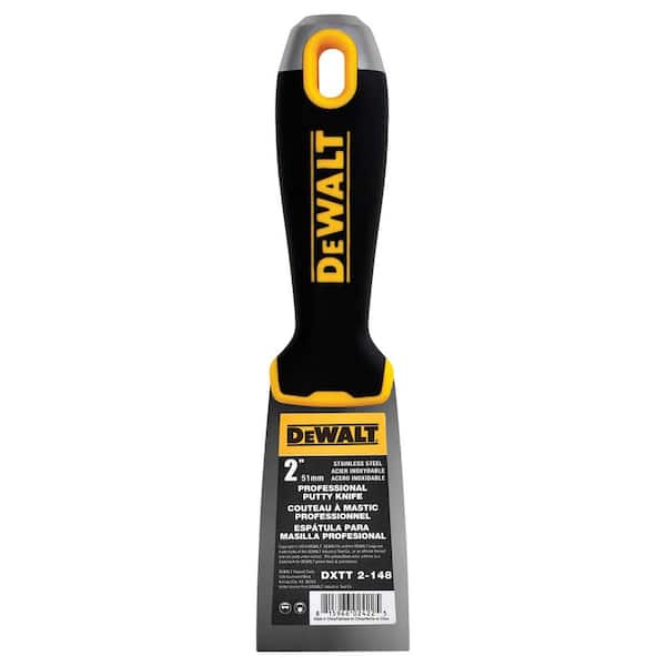 DEWALT 2 in. Stainless Steel Putty Knife with Soft Grip Handle (2)