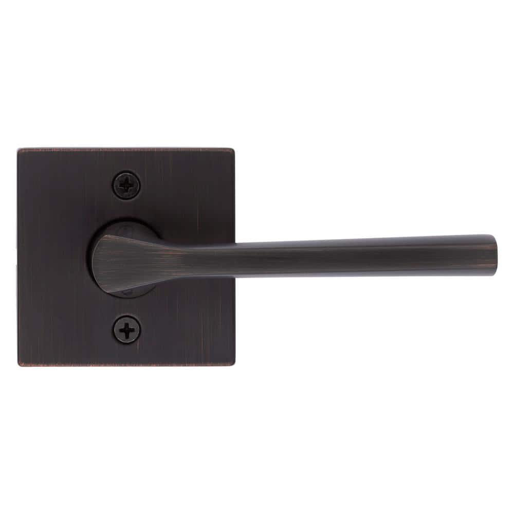 Kwikset Lisbon Square Venetian Bronze Half-Dummy Door Handle (3)