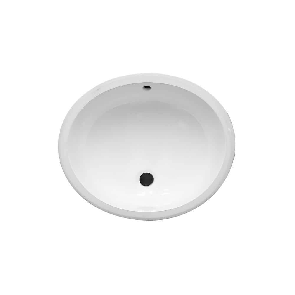 PRIVATE BRAND UNBRANDED Rosa 500 Undermount Bathroom Sink in White (2)