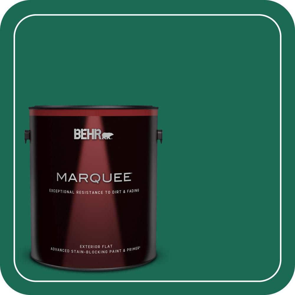 BEHR MARQUEE 1 gal. #480B-7 Clover Brook Flat Exterior Paint & Primer (1)