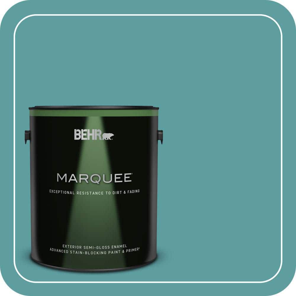 BEHR MARQUEE 1 gal. #PPU13-05 Bali Bliss Semi-Gloss Enamel Exterior Paint & Primer