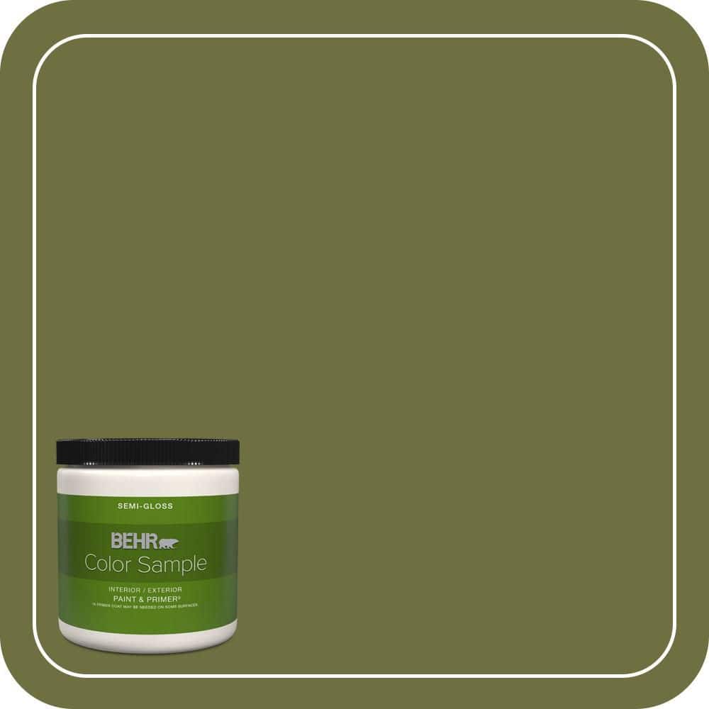 BEHR PREMIUM PLUS #M340-7 Classic Avocado Flat Low Odor & Primer (1)
