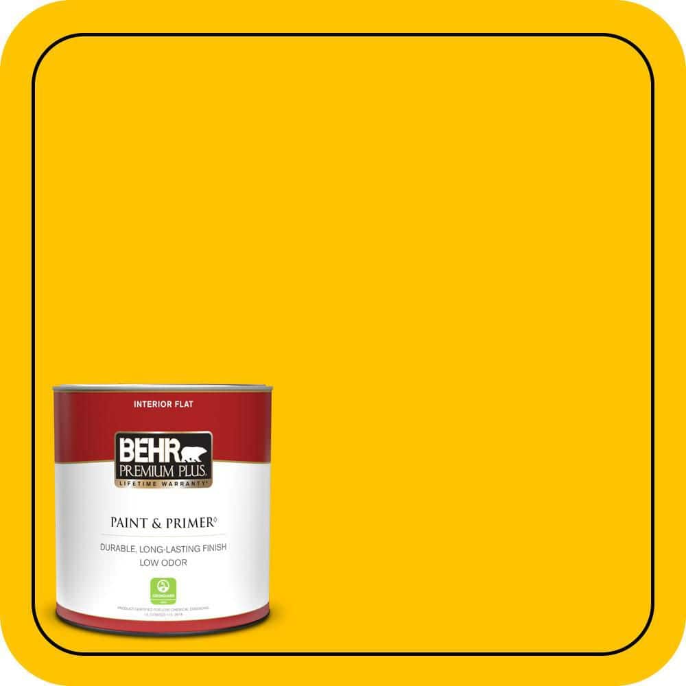BEHR PREMIUM PLUS #S-G-370 Citrus Splash Enamel Low Odor & Primer (1)