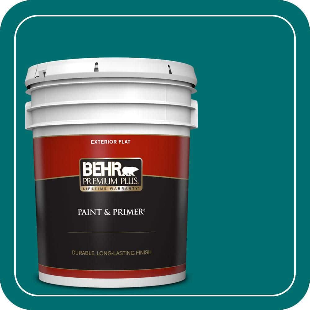 BEHR PREMIUM PLUS #P460-7 Caribbean Current Flat Low Odor & Primer