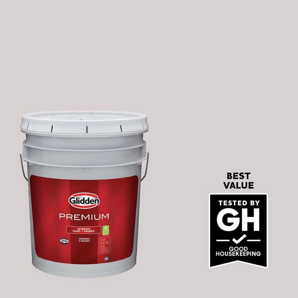 Glidden Premium 5 gal. PPG1003-2 Balanced Satin Interior Latex Paint