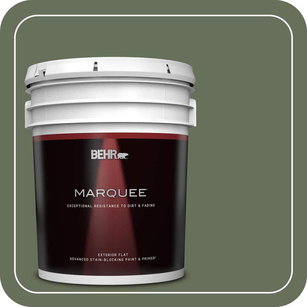 BEHR MARQUEE 5 gal. #N390-6 Laurel Garland Flat Exterior Paint & Primer