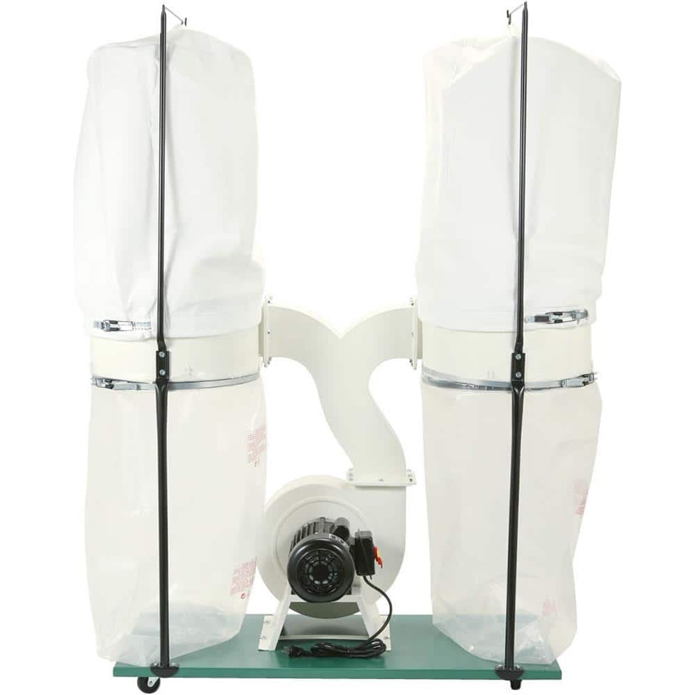 Grizzly Industrial 3 HP Dust Collector w/ Aluminum Impeller (2)