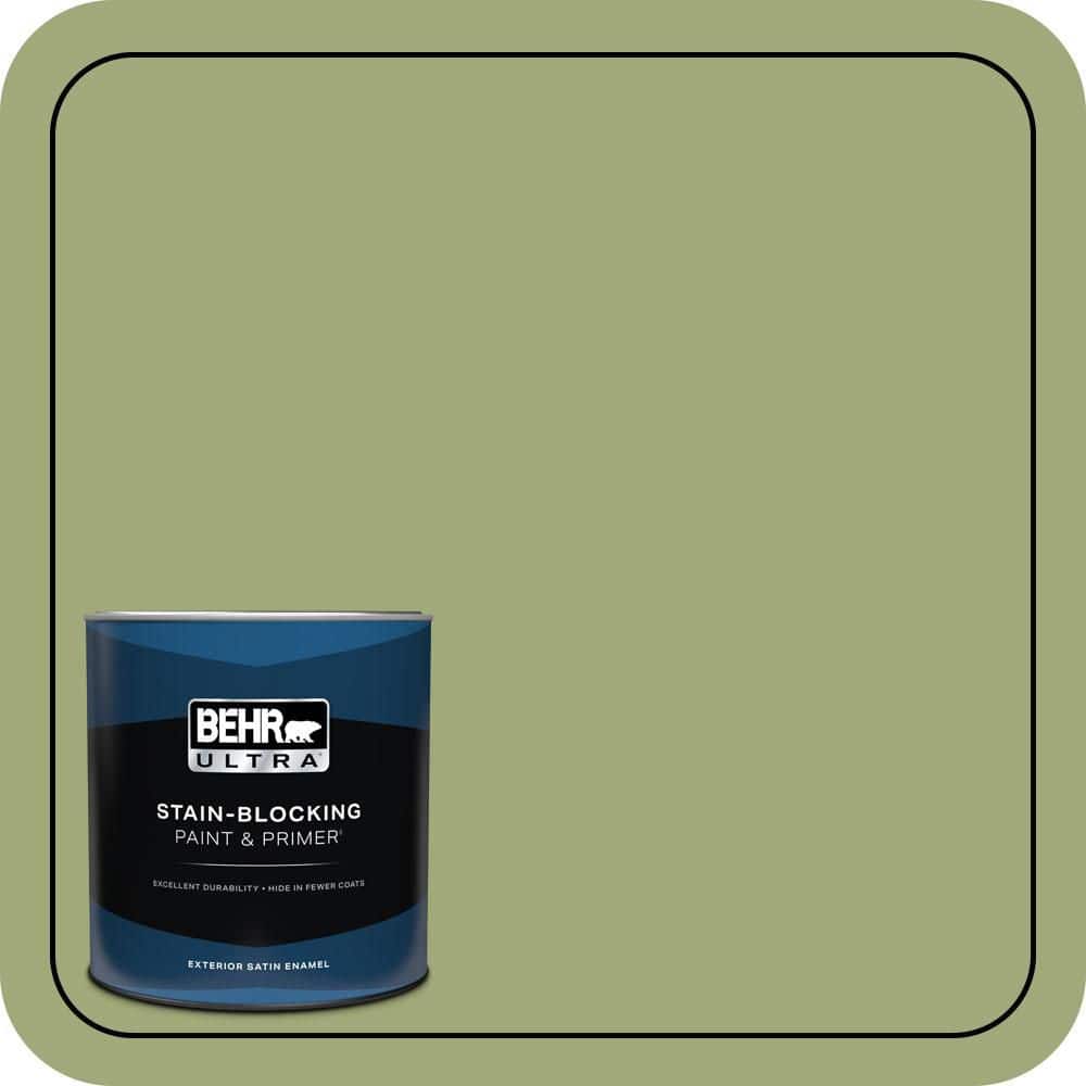 BEHR ULTRA 1 qt. #T18-16 Nurturing Satin Enamel Exterior Paint & Primer (1)