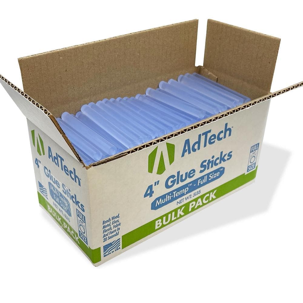 AdTech Hot Glue Sticks 4 in. Full Size 5# Box